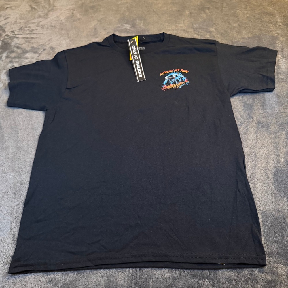 9th Life Black‎ Extreme Off Road Monster Truck T Shirt Cotton Kids Extra Large
